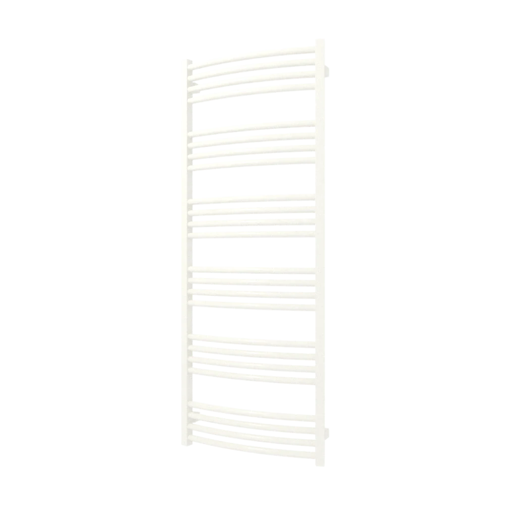 TERMA LENA koupelnový radiátor 1380 × 536 mm, RAL 9016, připojení SX (WGLEN138053-K916SX)