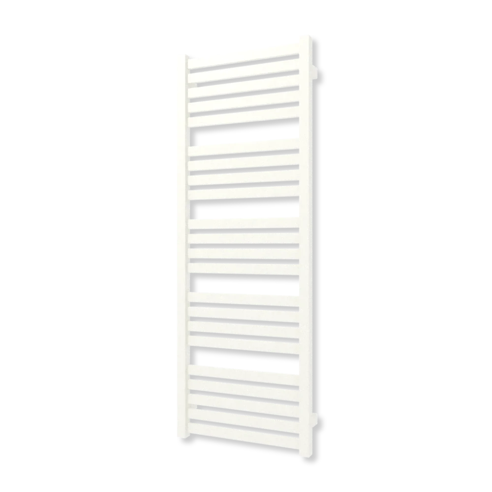 TERMA MARLIN koupelnový radiátor 1185 × 430 mm, RAL 9016 MAT, připojení ZS (WGMAR118043-KJ16ZS)