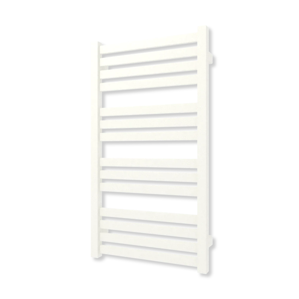 TERMA MARLIN koupelnový radiátor 780 × 430 mm, RAL 9016 MAT, připojení ZS (WGMAR078043-KJ16ZS)
