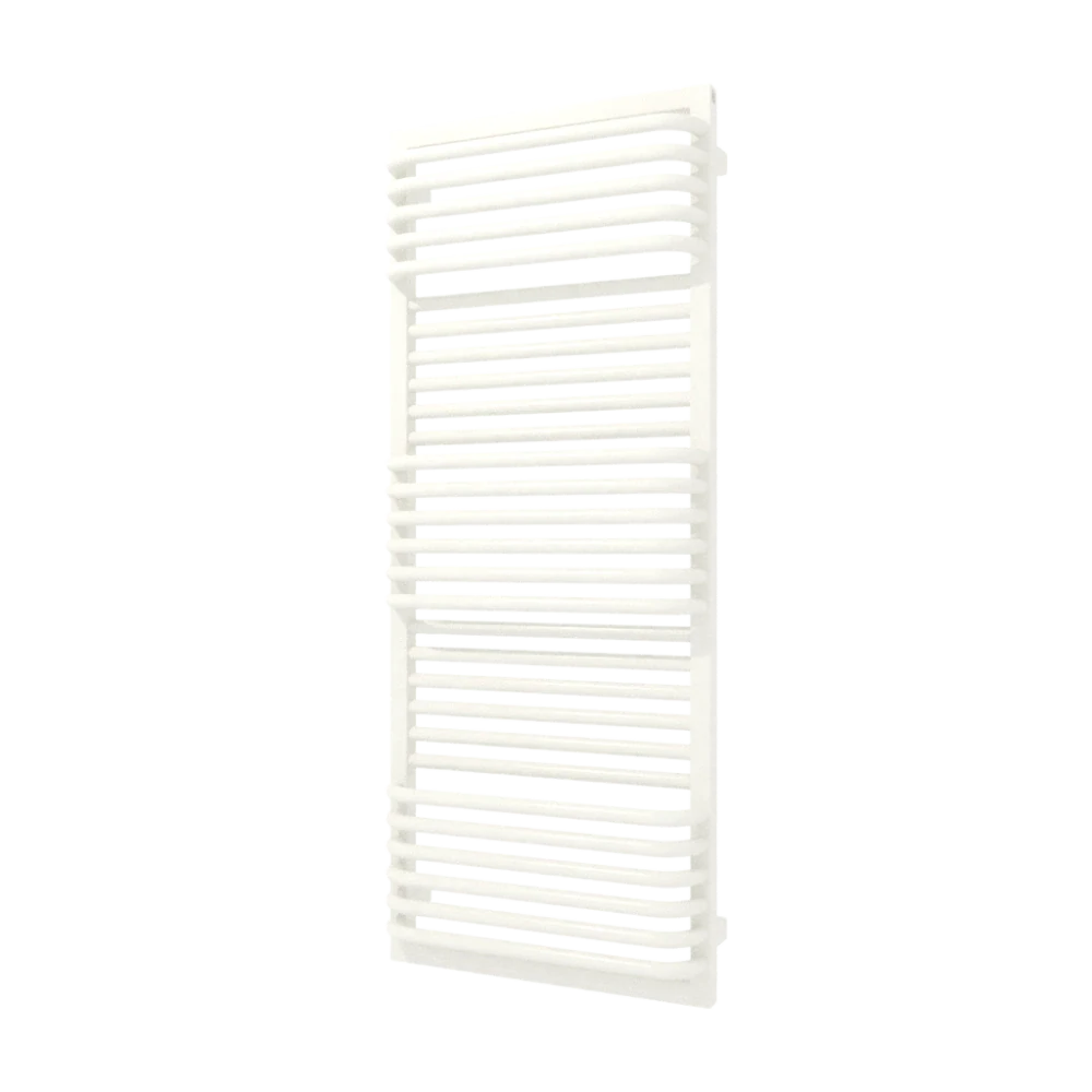 TERMA POC 2 koupelnový radiátor 1240 × 500 mm, RAL 9016, připojení ZX (WGZUL124050-K916ZX)