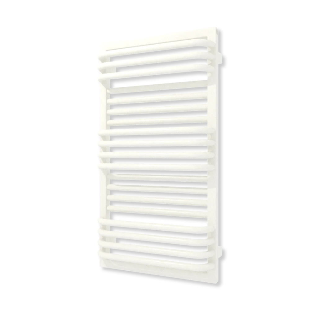 TERMA POC 2 koupelnový radiátor 840 × 450 mm, RAL 9016, připojení SX (WGZUL084045-K916SX)