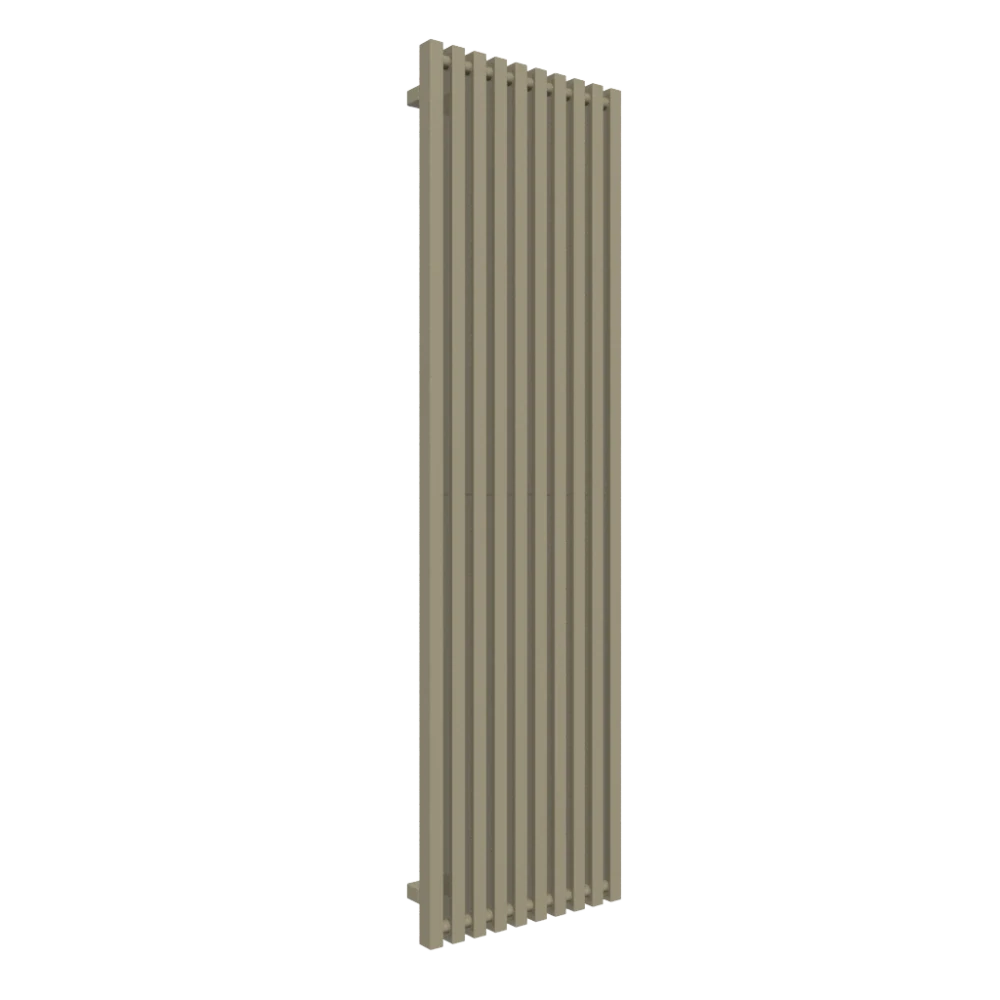 TERMA TRIGA designový radiátor 1700 × 480 mm, RAL 7034, připojení YL (WGTRG170048-K734YL)