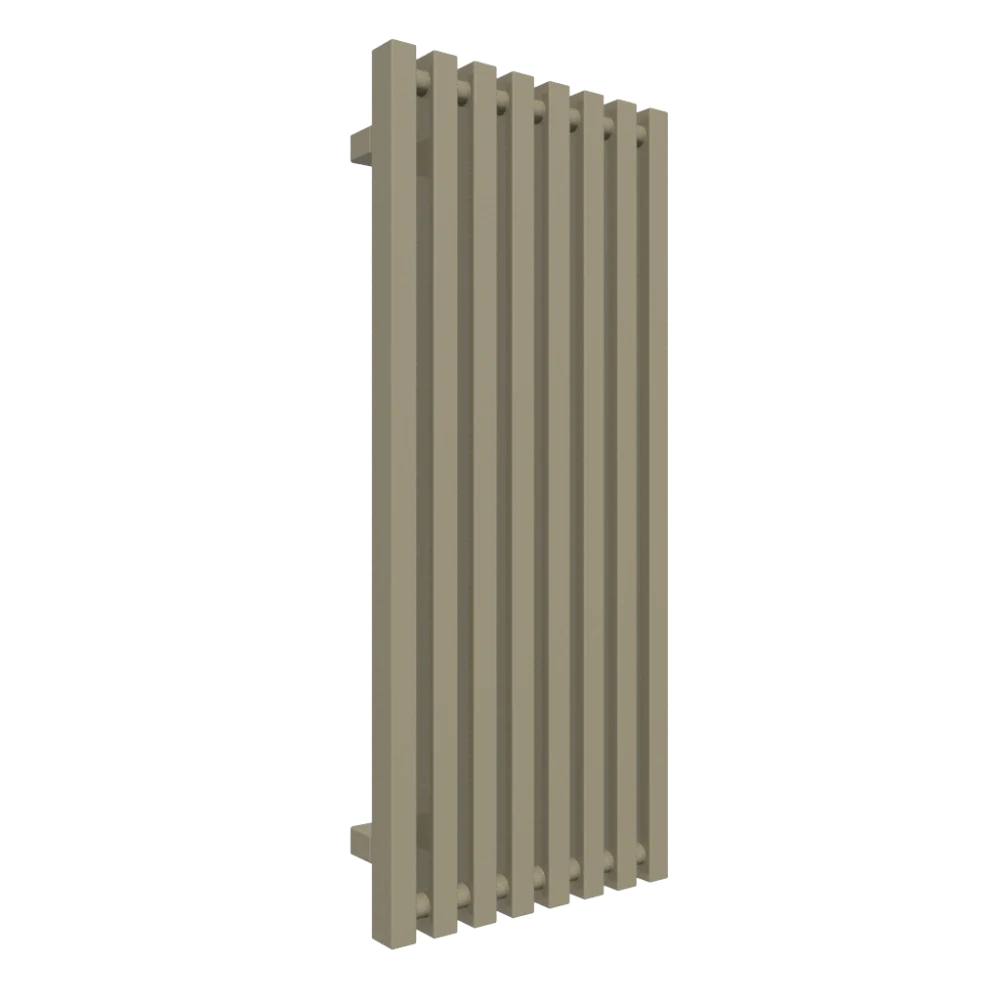 TERMA TRIGA designový radiátor 900 × 380 mm, RAL 7034, připojení Y8 (WGTRG090038-K734Y8)