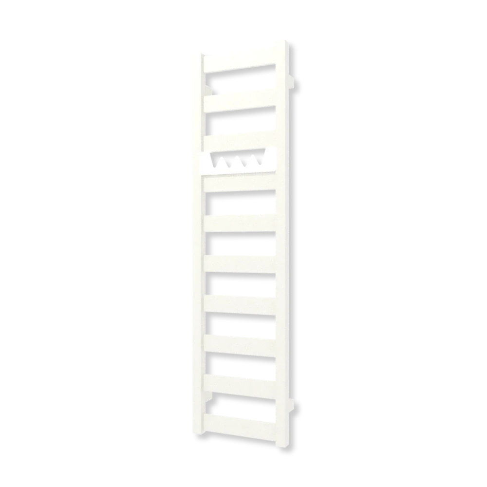 TERMA VIVO koupelnový radiátor 1150 × 300 mm, RAL 9016 MAT, připojení SX (WGVOV115030-KJ16SX)