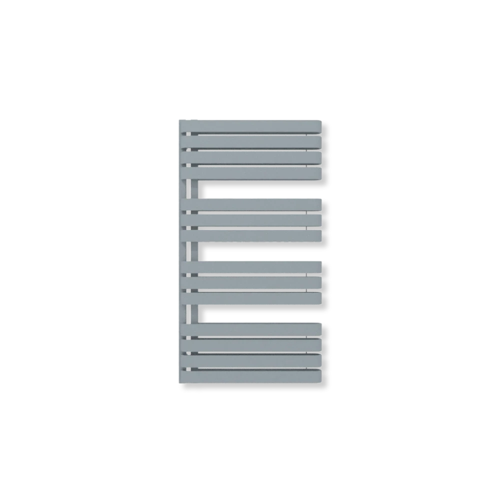 TERMA WARP S designový radiátor 1110 × 600 mm, RAL 7001, připojení GD (WGWAS111060-K701GD)