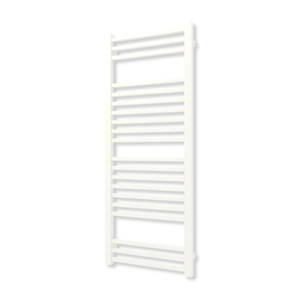 TERMA BONE koupelnový radiátor 1260 × 500 mm, RAL 9016, připojení SX (WGBON126050-K916SX)
