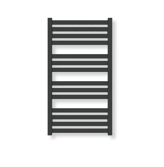 TERMA MARLIN elektrický radiátor 780 × 430 mm, RAL 9005 MAT, topná tyč DRY na pravé straně (WLMAR078043-K9M5E8DRYUX2)