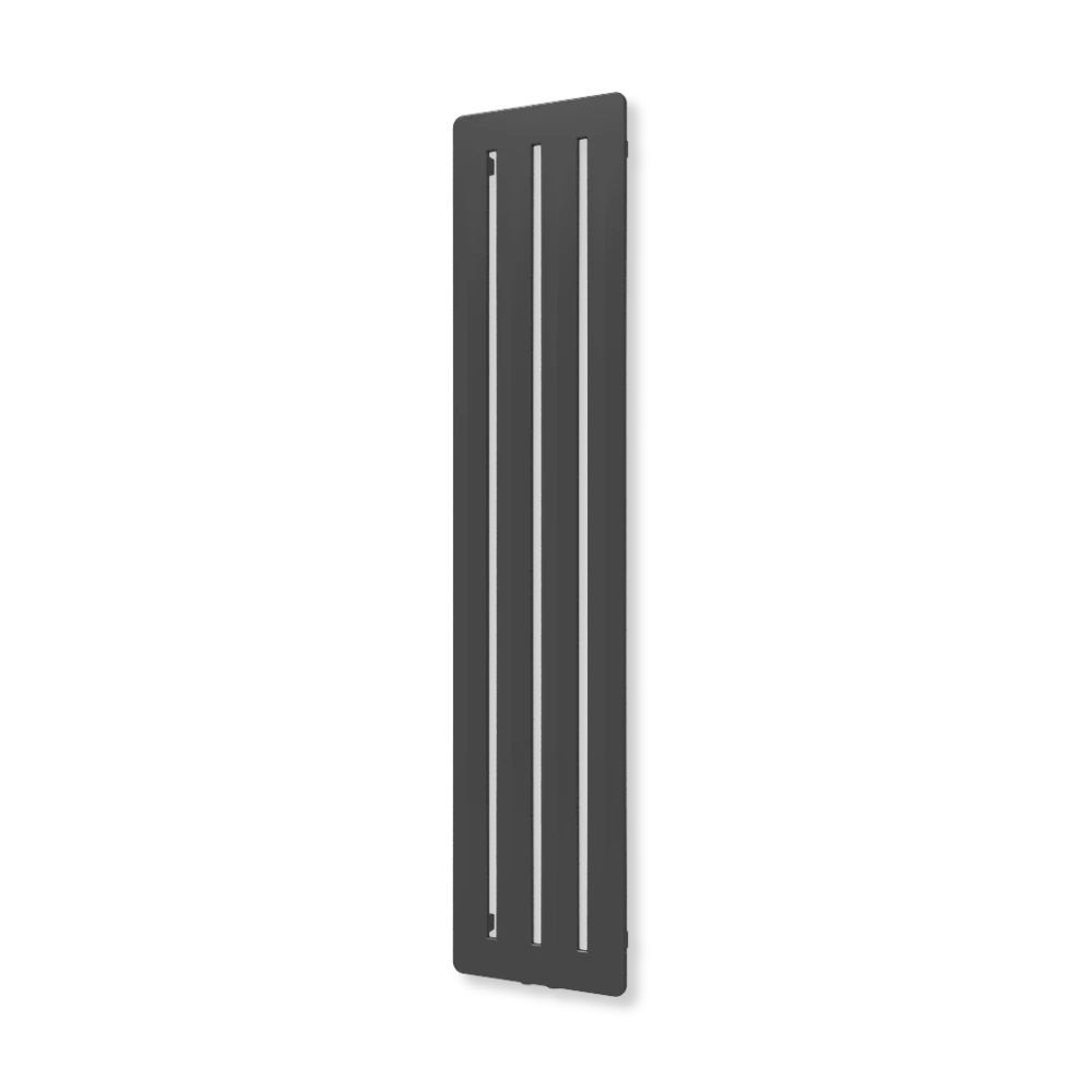 TERMA AERO V designový radiátor 1500 × 325 mm, Heban, připojení ZX (WGARV150032-KIHEZX)