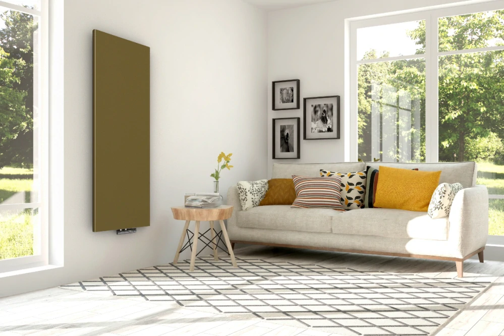 ISAN Melody Arte designový radiátor 1765 × 456 mm, 689 W, středové připojení, bílá RAL 9016