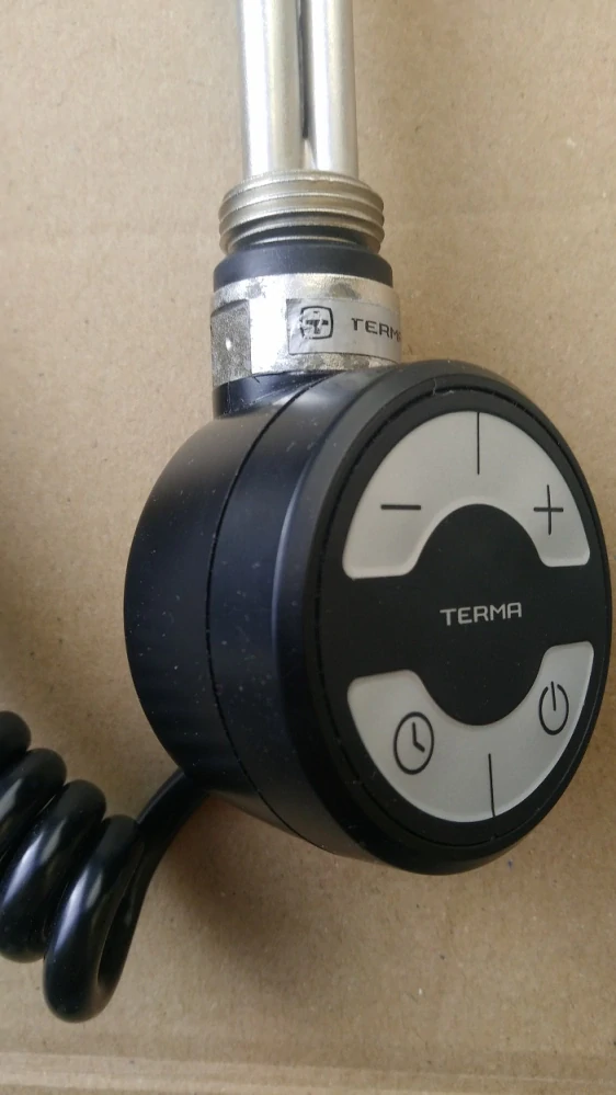 Terma MOA topná tyč s termostatem 300 W, černá, kroucený kabel s vidlicí  (WEMOA03T905U) 
