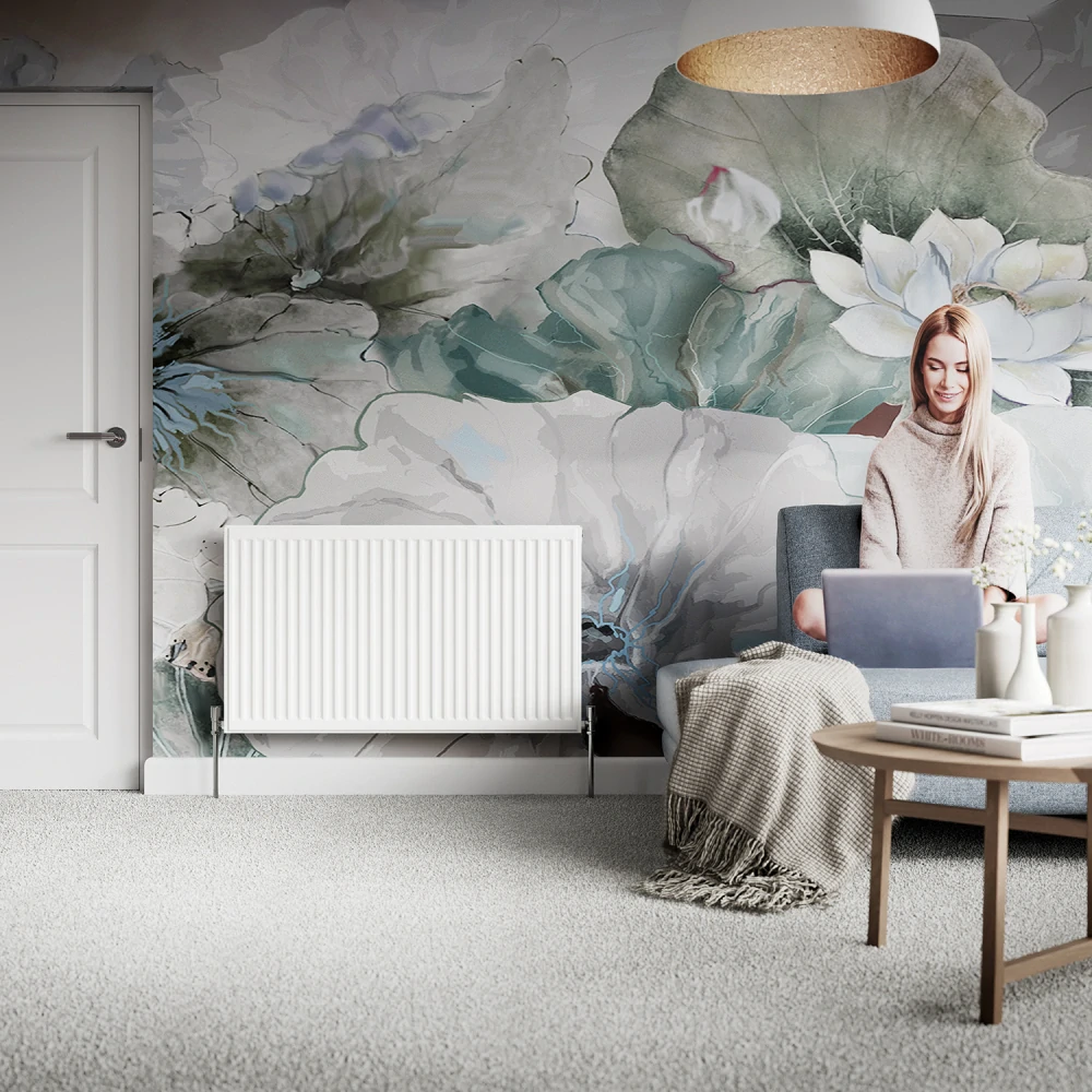 Deskový radiátor Classic Compact 600 × 1100 mm, 1078 W,  Typ 11,  barva bílá,  připojení boční,  horní mřížka,  úchyty vč. konzolí a příslušenství (EVC1161101078)