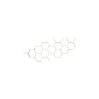 TERMA HEX designový radiátor 502 × 1126 mm, Soft 9016, připojení YL (WGH2X050112-KS96YL)