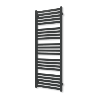 TERMA MARLIN koupelnový radiátor 1185 × 430 mm, RAL 9005 mat, připojení ZS (WGMAR118043-K9M5ZS)