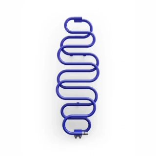 TERMA PERŁA designový radiátor 1760 × 500 mm, Black Crocodile New, připojení ZX (WGPER176050-KBLNZX)