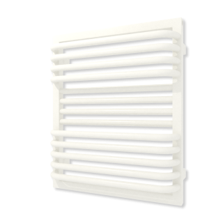 TERMA POC 2 koupelnový radiátor 600 × 500 mm, RAL 9016 MAT, připojení SX (WGZUL060050-KJ16SX)