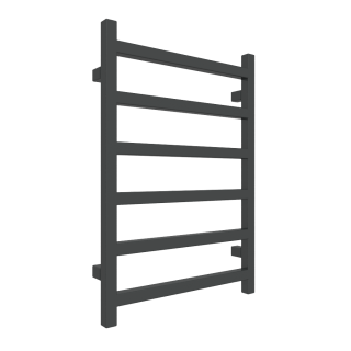 TERMA SIMPLE designový radiátor 720 × 500 mm, Soft 9005, připojení O1 (WGSIM072050-KS95O1)