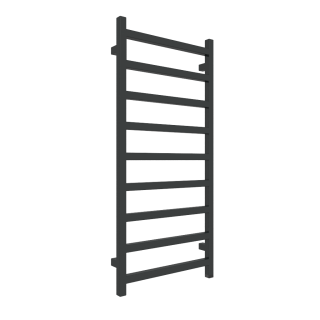 TERMA SIMPLE ONE elektrický radiátor 1080 × 500 mm, RAL 9005 mat, topná tyč ONE na levé straně (WWSIE108050-K9M5E1P)