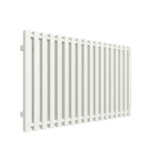 TERMA TRIGA designový radiátor 560 × 880 mm, Soft 9016, připojení O1 (WGTRG056088-KS96O1)
