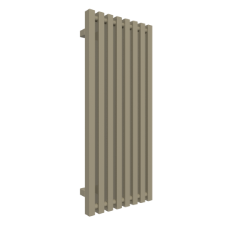 TERMA TRIGA designový radiátor 900 × 380 mm, RAL 7034, připojení Y8 (WGTRG090038-K734Y8)