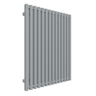 TERMA TRIGA designový radiátor 900 × 680 mm, Metallic Stone, připojení O1 (WGTRG090068-KMSTO1)
