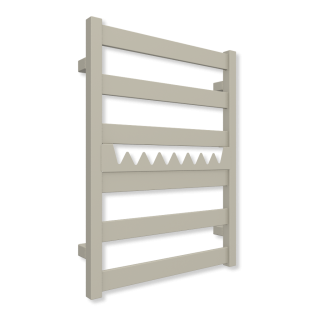 TERMA VIVO elektrický radiátor 670 × 500 mm, California Beige, topná tyč MOA na levé straně (WLVOV067050-KICBE1MOAUX3)
