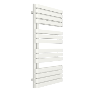 TERMA WARP S designový radiátor 1110 × 500 mm, Soft 9016, připojení GD (WGWAS111050-KS96GD)