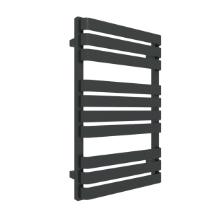 TERMA WARP T designový radiátor 785 × 500 mm, RAL 9005 mat, připojení SX (WGWAT078050-K9M5SX)
