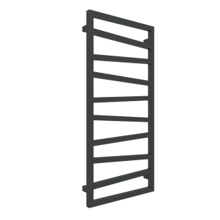 TERMA ZIGZAG designový radiátor 1070 × 500 mm, RAL 9005 mat, připojení ZS (WGZIG107050-K9M5ZS)