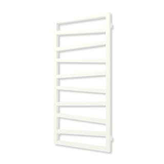 TERMA ZIGZAG designový radiátor 1070 × 500 mm, RAL 9016 MAT, připojení ZS (WGZIG107050-KJ16ZS)