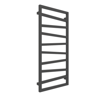 TERMA ZIGZAG designový radiátor 1310 × 500 mm, Heban, připojení SX (WGZIG131050-KIHESX)