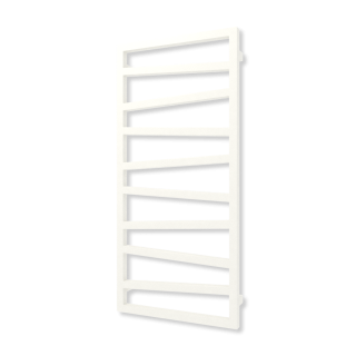 TERMA ZIGZAG designový radiátor 1310 × 500 mm, RAL 9016 MAT, připojení ZS (WGZIG131050-KJ16ZS)