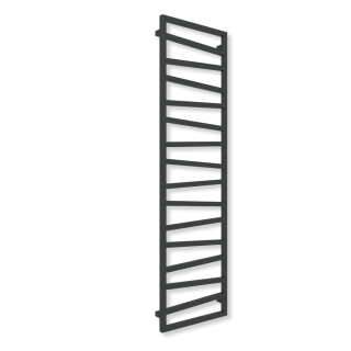 TERMA ZIGZAG designový radiátor 1780 × 500 mm, RAL 9005 mat, připojení Z1 (WGZIG178050-K9M5Z1)