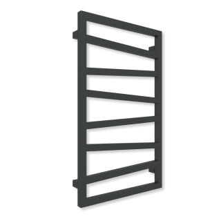TERMA ZIGZAG designový radiátor 835 × 500 mm, RAL 9005 mat, připojení ZS (WGZIG083050-K9M5ZS)