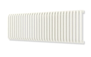 TERMA DELFIN elektrický radiátor 440 × 1220 mm, RAL 9016, topná tyč MEG na pravé straně (WLDLF044122-K916E7MEGUX1)