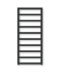 TERMA DIAMOND elektrický radiátor 1120 × 500 mm, RAL 9005 Mat, topná tyč ONE na levé straně (WLDIM112050-K9M5E1OKXMX0)
