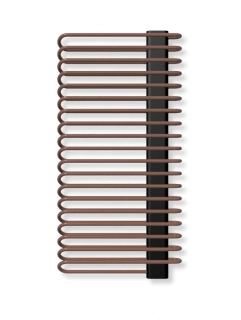 TERMA MICHELLE elektrický radiátor 1200 × 600 mm, Copper, topná tyč MOA na pravé straně (WLMIC120060-KCOPE8MOAWX3)
