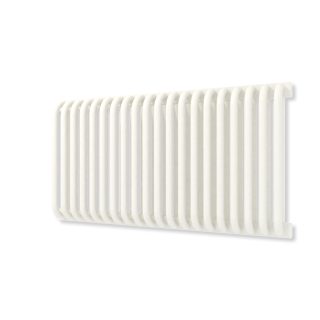TERMA DELFIN designový radiátor 440 × 820 mm, RAL 9016, připojení YP (WGDLF044082-K916YP)