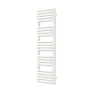 TERMA ALEX elektrický radiátor 1140 × 300 mm, RAL 9016 Mat, topná tyč MEG na levé straně  (WLALE114030-KJ16E1MEGUX1)
