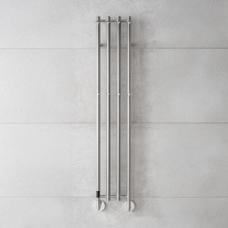 P.M.H. MONA elektrický sušák 331 × 1533 mm, Přímé napojení vpravo, Leštěná nerez (MO1SS-R)