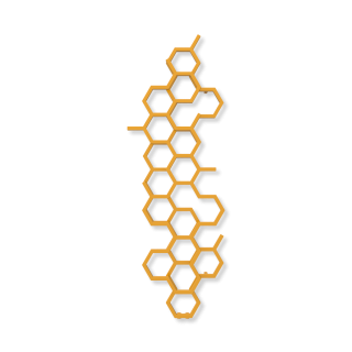 TERMA HEX designový radiátor 1700 × 573 mm, RAL 1004, připojení ZX (WGH2X170057-K104ZX)